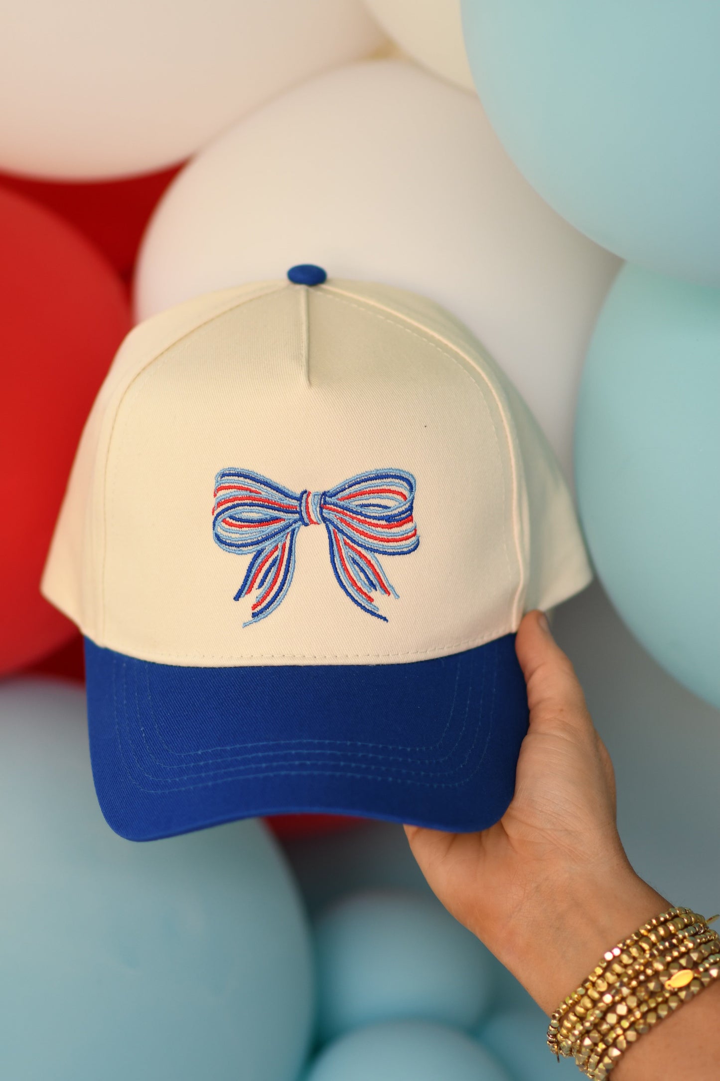 RTS Red Patriotic Bow Hat