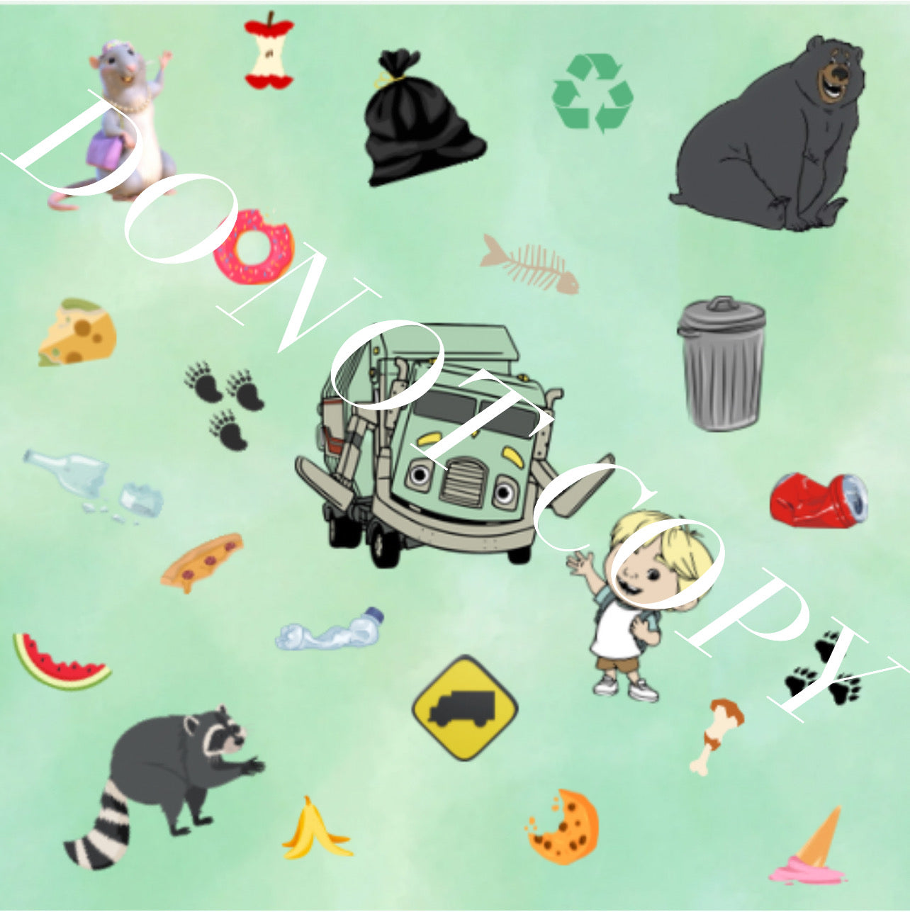 Garbage Truck Bamboo Collection READY TO SHIP