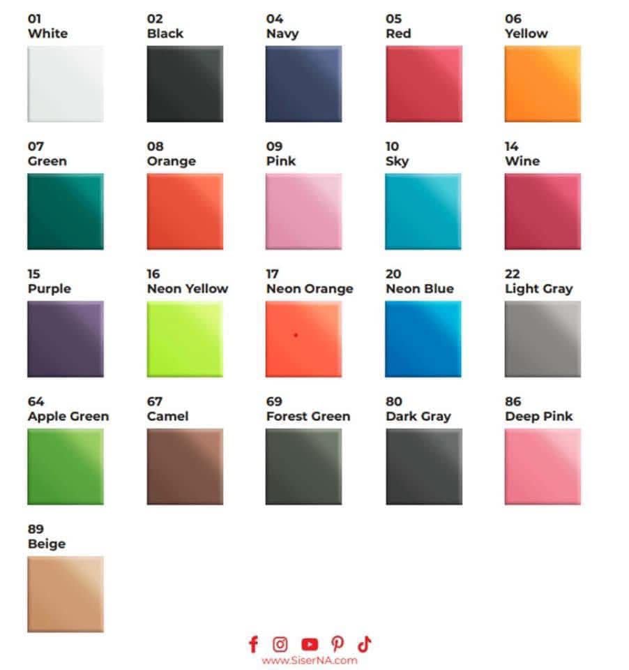 puff transfers- single color