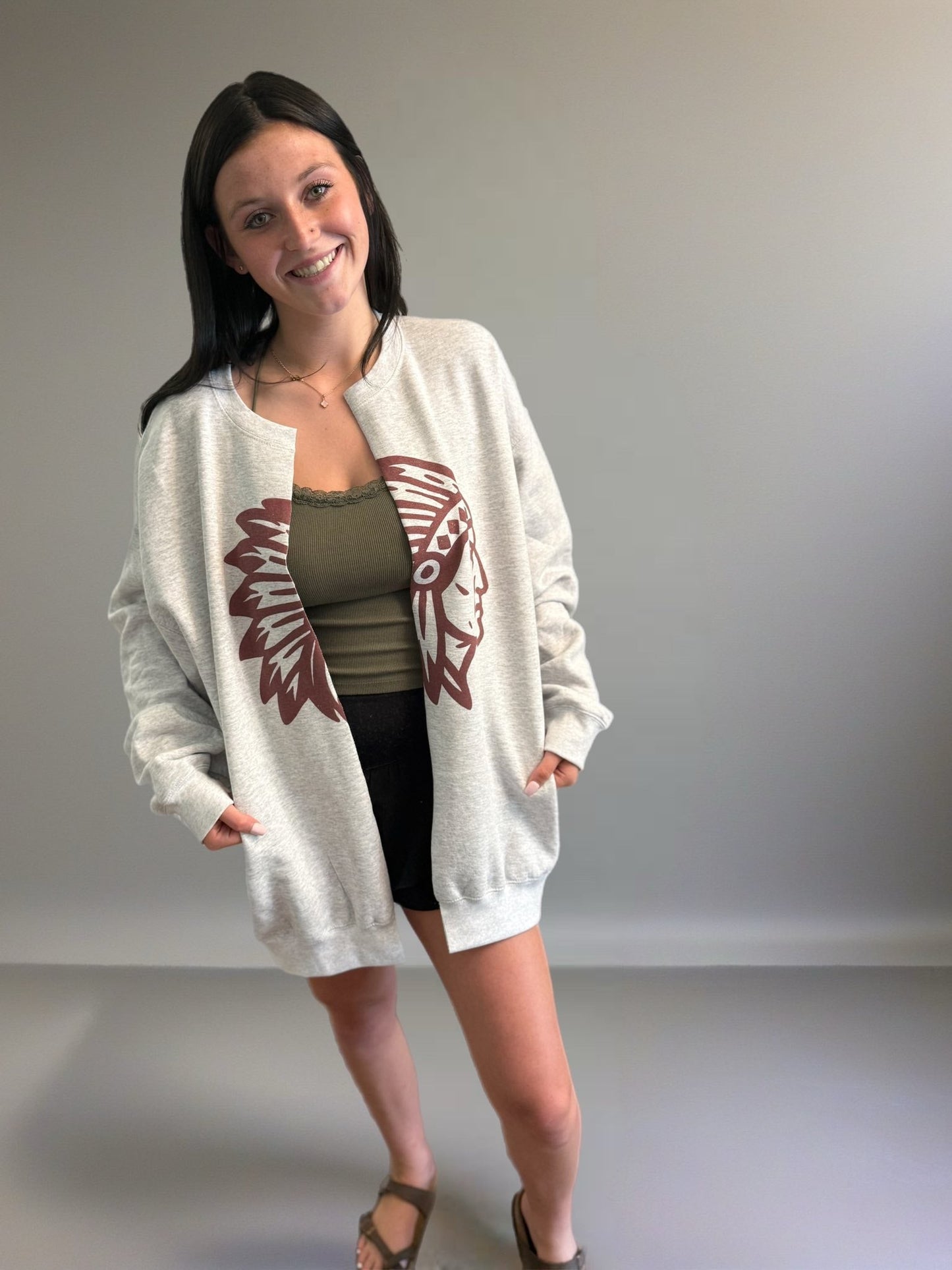 Youth Mascot Cardigans- WS * WHITE ONLY *