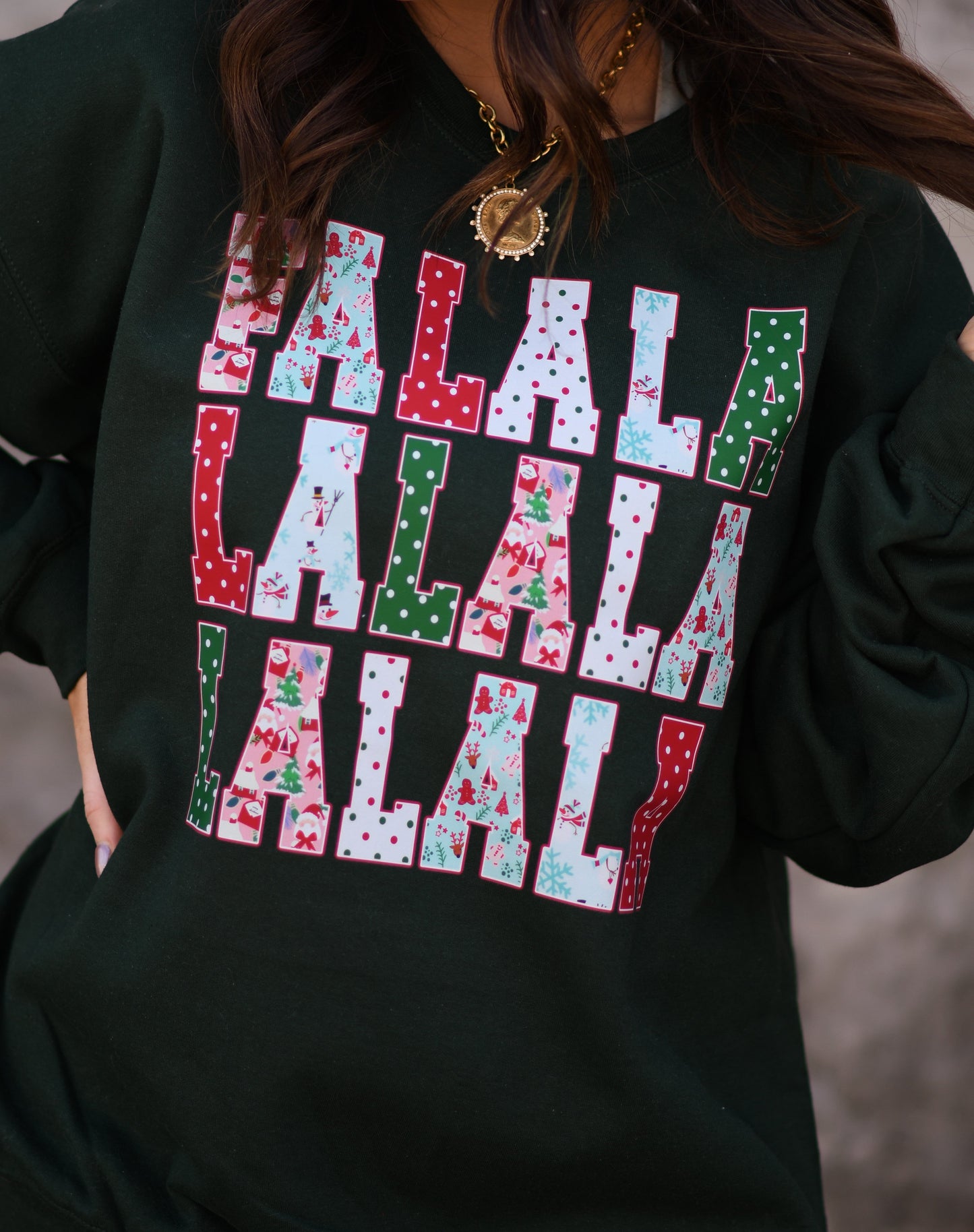 FA LA LA Polka Dots Sweatshirt