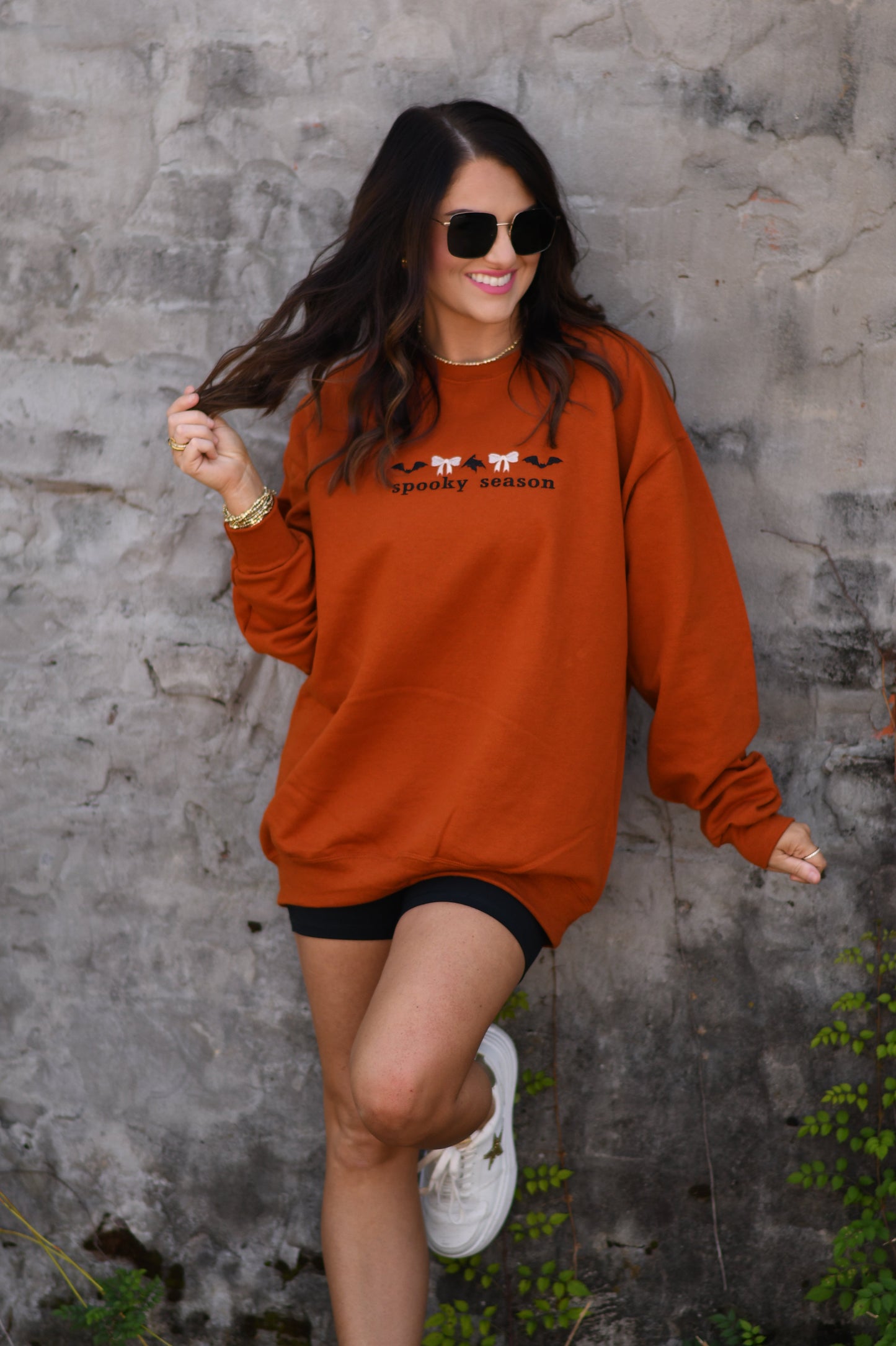 Spooky Season Embroidered Sweatshirt