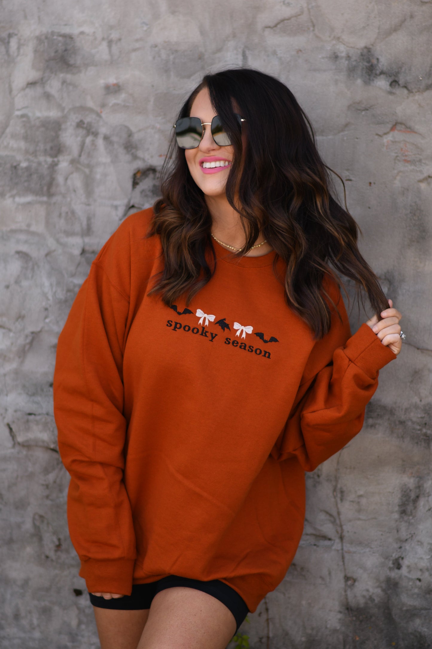 Spooky Season Embroidered Sweatshirt