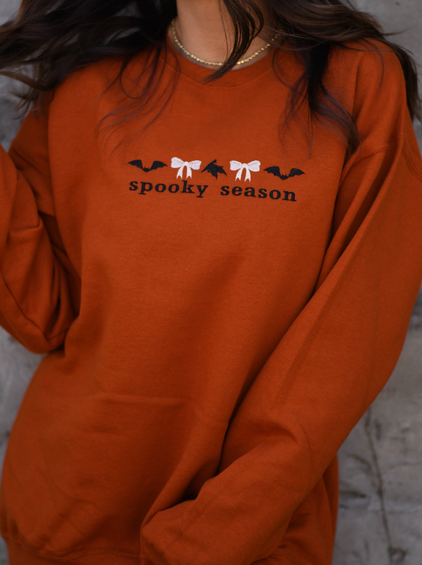 Spooky Season Embroidered Sweatshirt