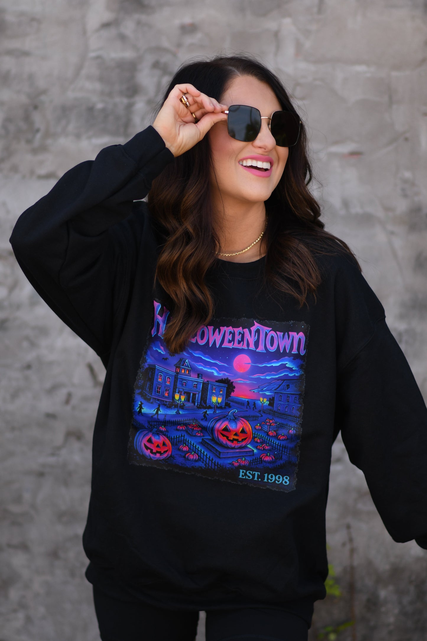 Halloweentown Neon Sweatshirt