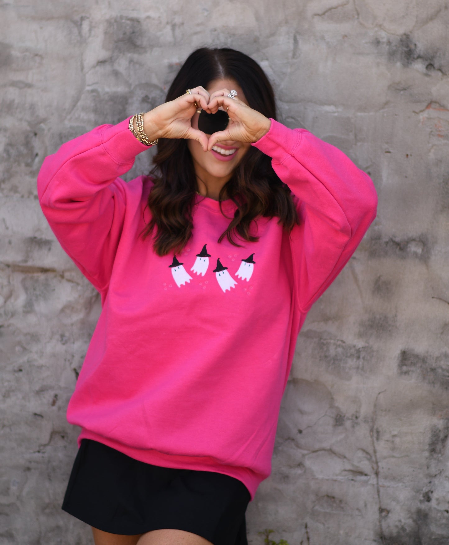 Flying Ghosts Embroidered Sweatshirt