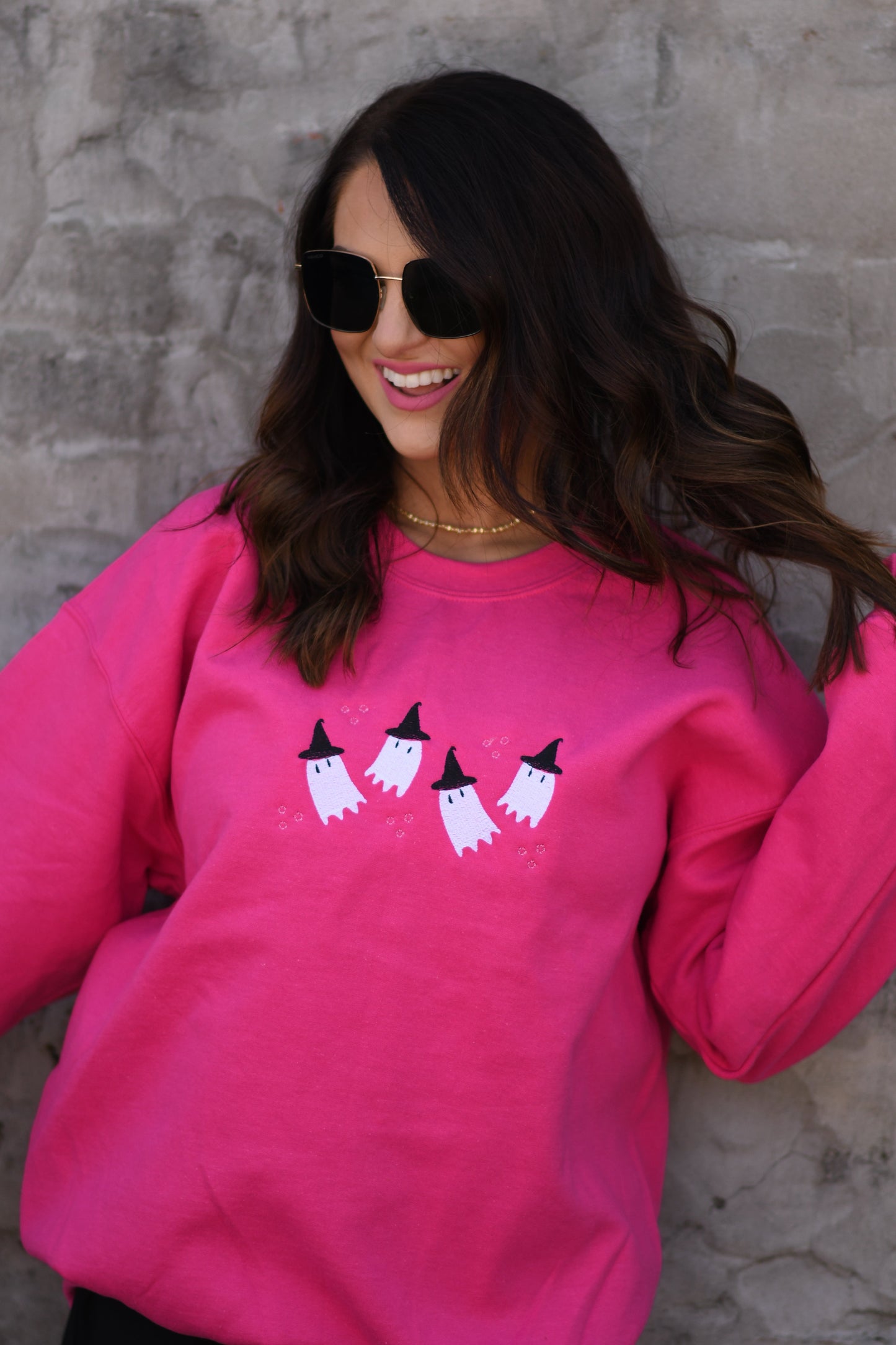 Flying Ghosts Embroidered Sweatshirt