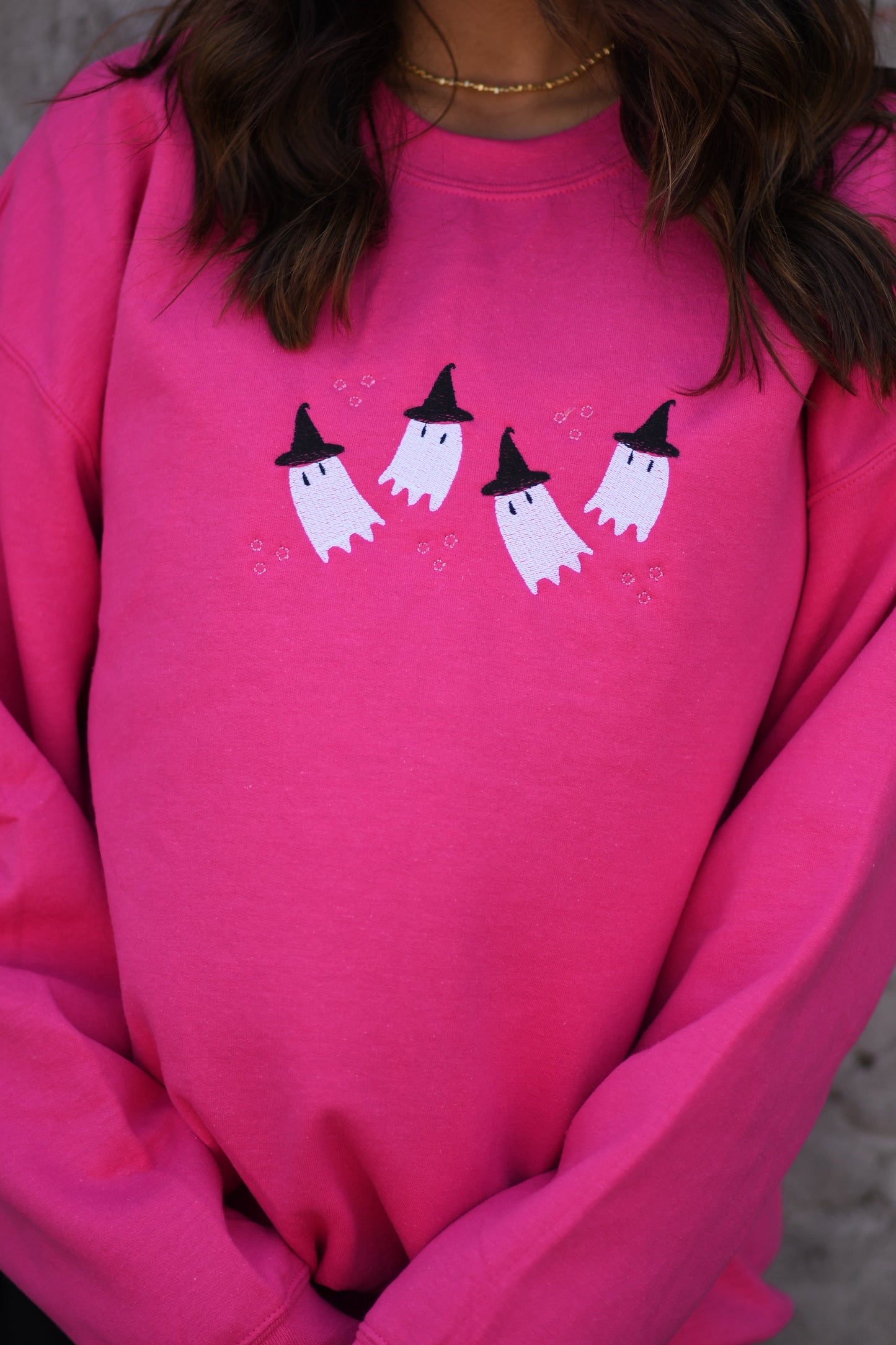 Flying Ghosts Embroidered Sweatshirt