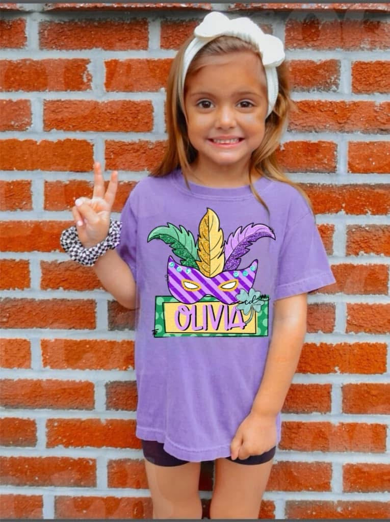 Youth Sublimation Mardi Gras tees - WS