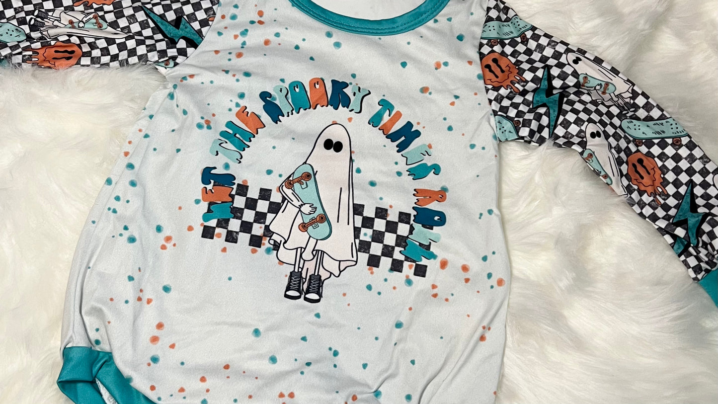 RTS Let the Spooky Times Roll Unisex Romper