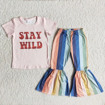 Girls Stay Wild Flared Sets