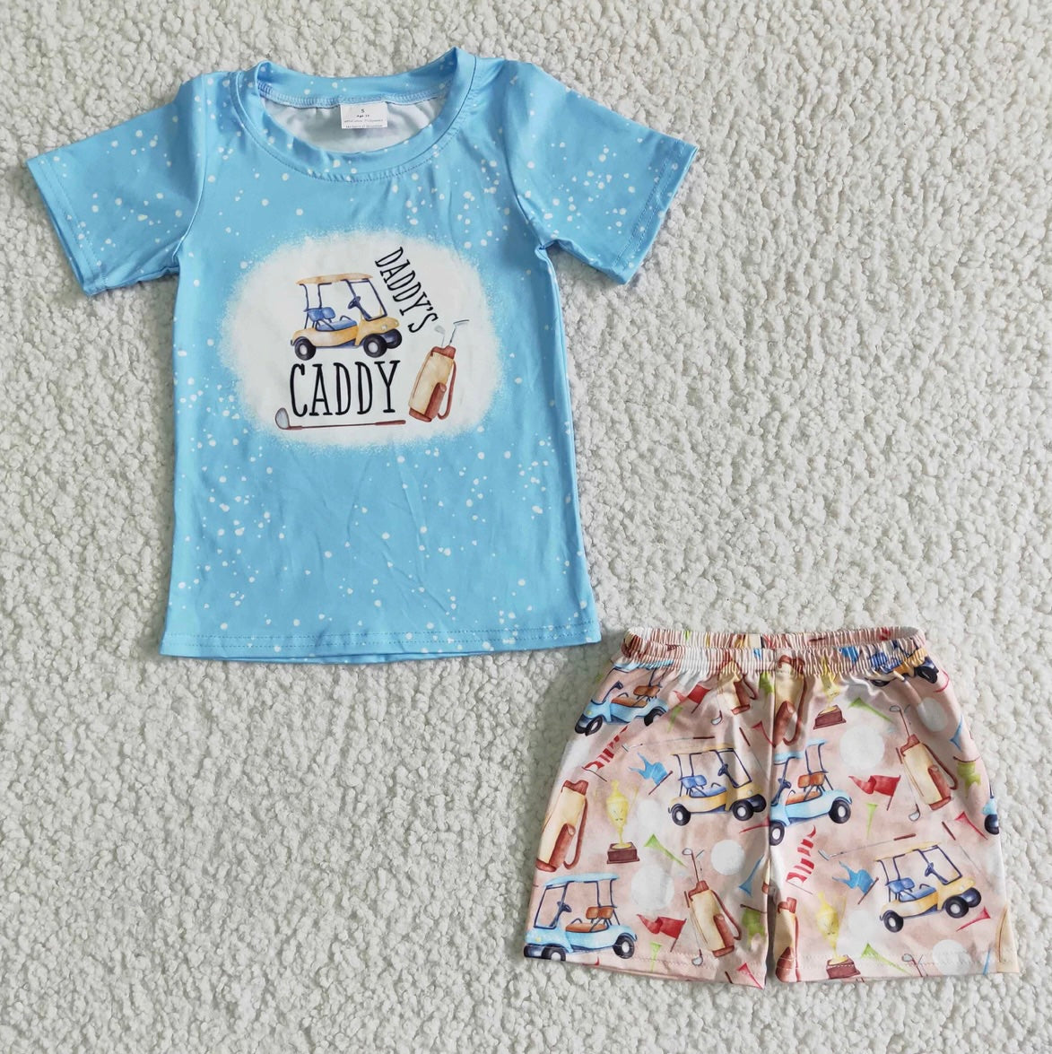 Boys Daddy’s Caddy Shorts Set