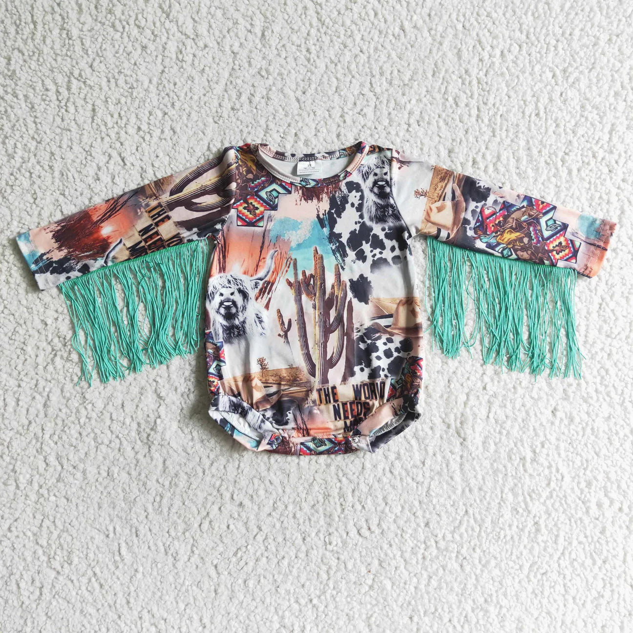 Western Tassel Romper