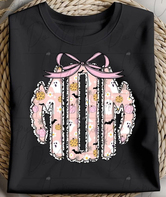 Pumpkin & Ghost Monogram Tee