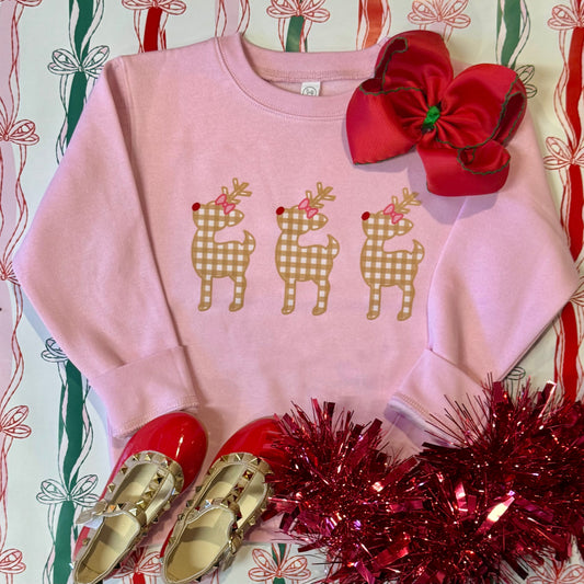 Gingham Rudolph’s Tee/Sweatshirt