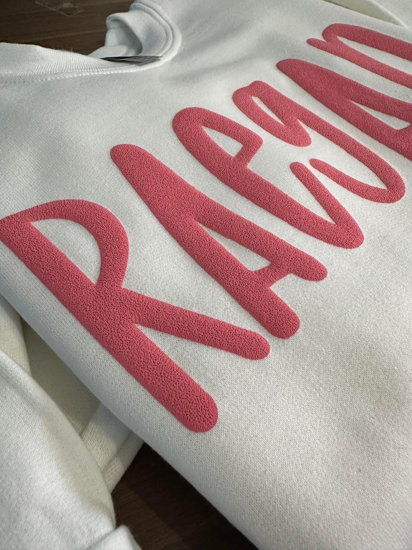 Puff Name sweatshirts (no glitter backing) - WS