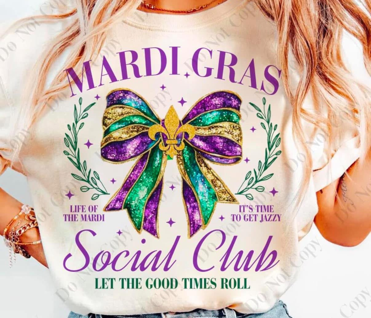 Youth Sublimation Mardi Gras tees - WS