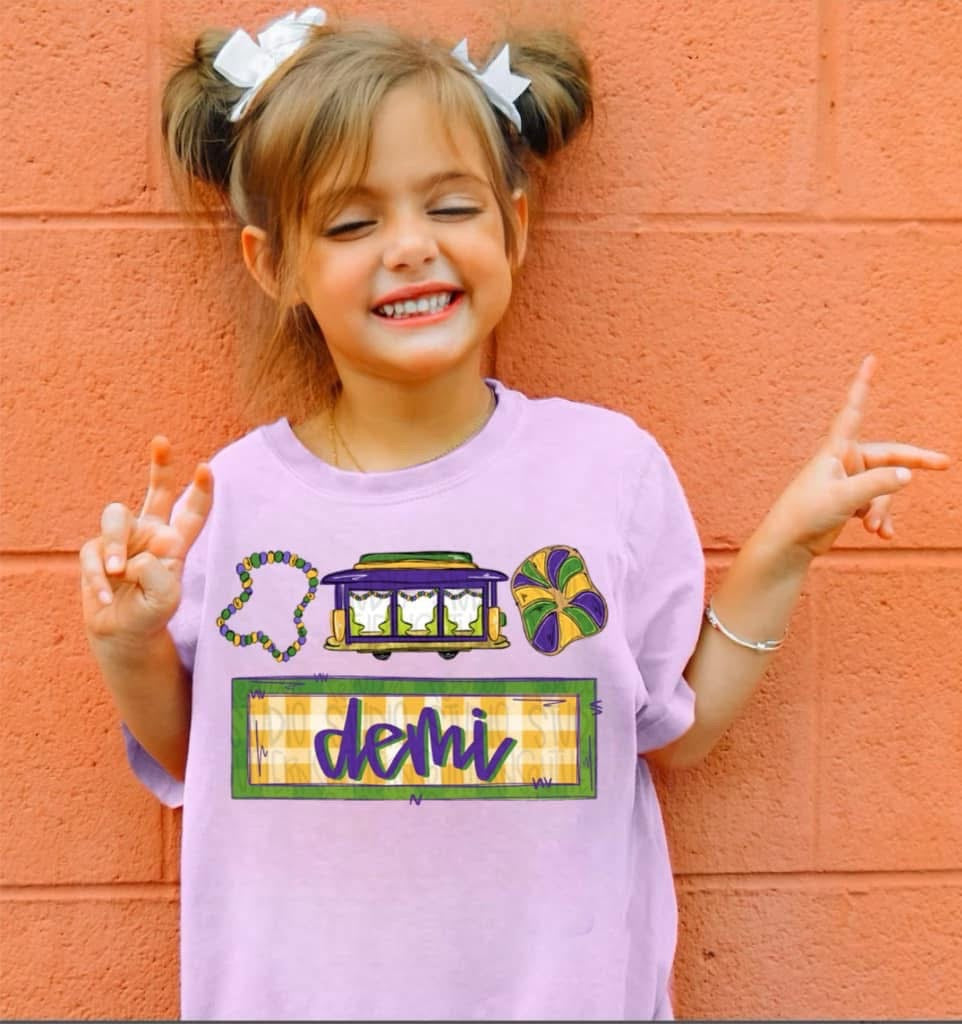 Youth Sublimation Mardi Gras tees - WS