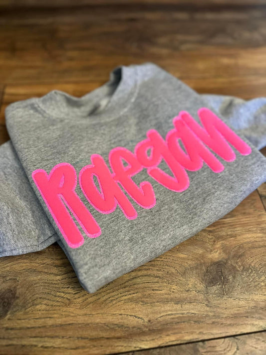 Puff & Glitter Name sweatshirts - WS