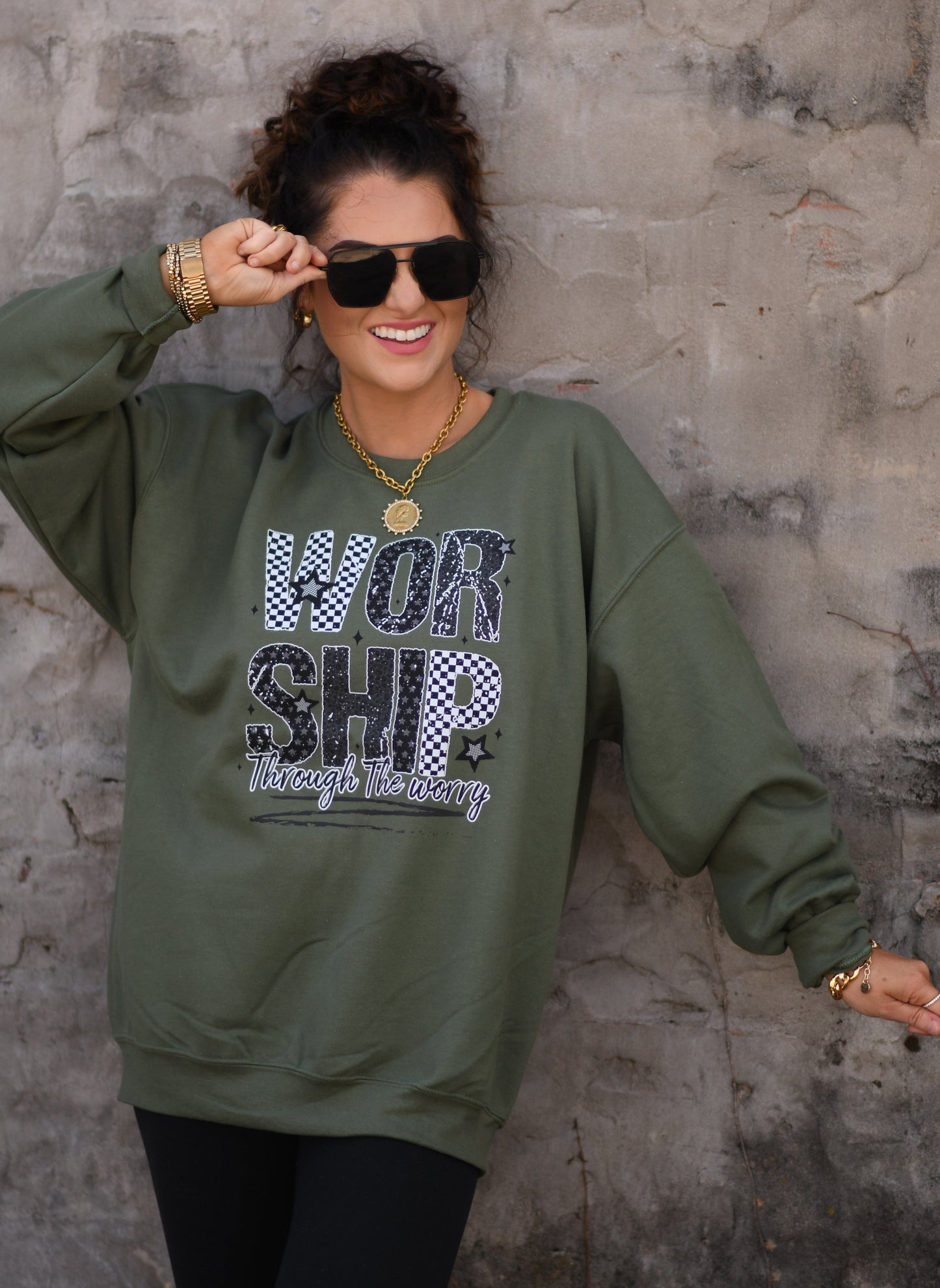 Worship Through The Worry Sweatshirt
