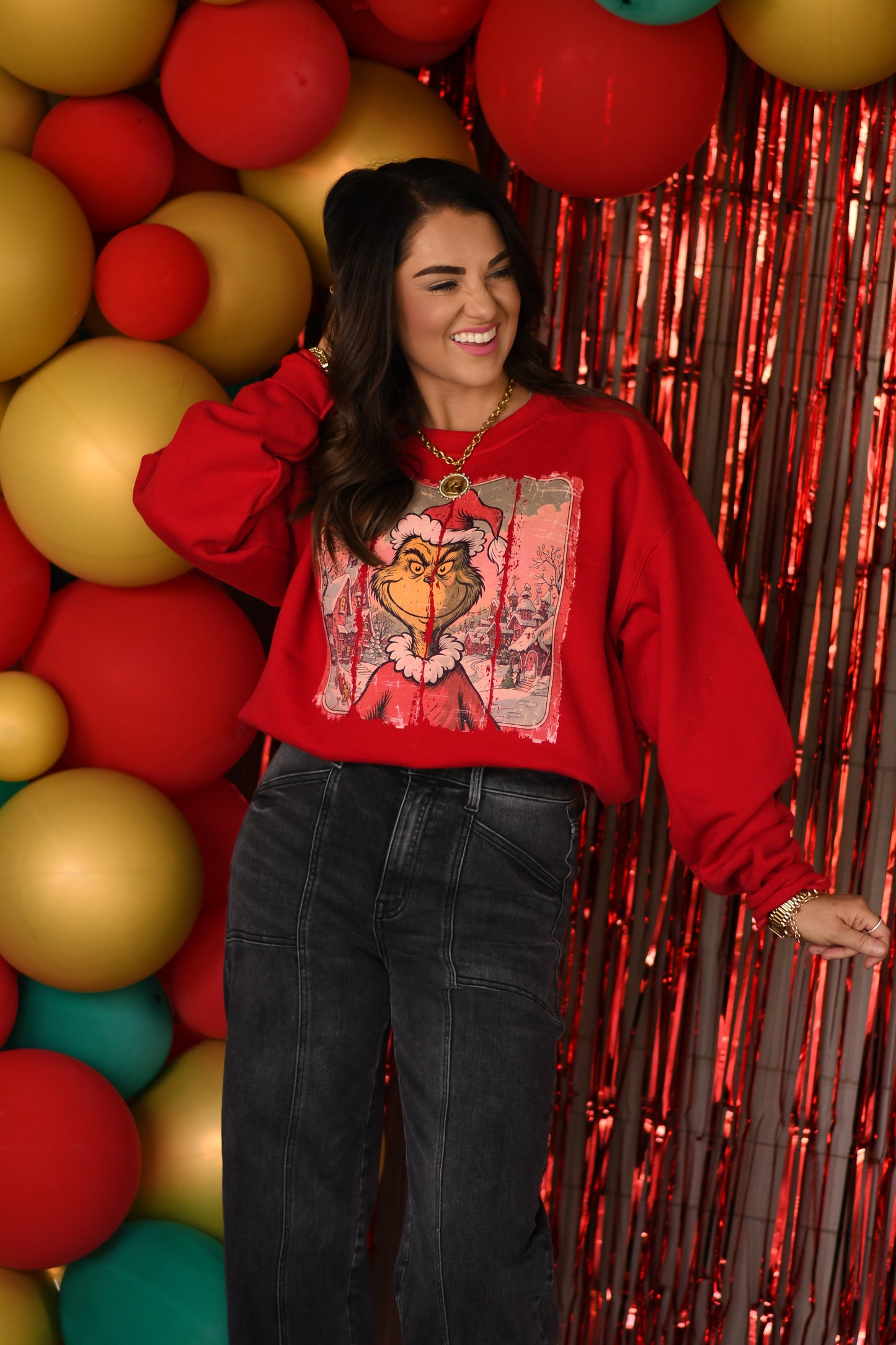 Vintage Grinch Swatch Sweatshirt