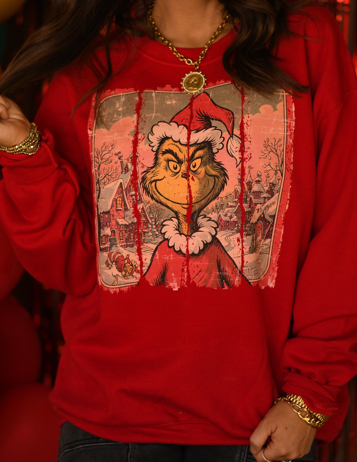 Vintage Grinch Swatch Sweatshirt