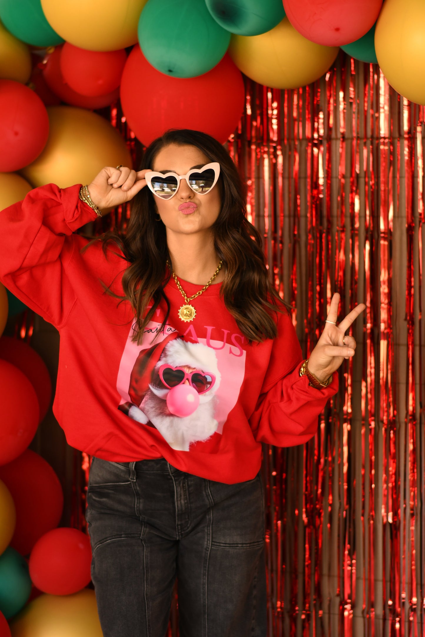Santa Claus Bubblegum Poster Sweatshirt