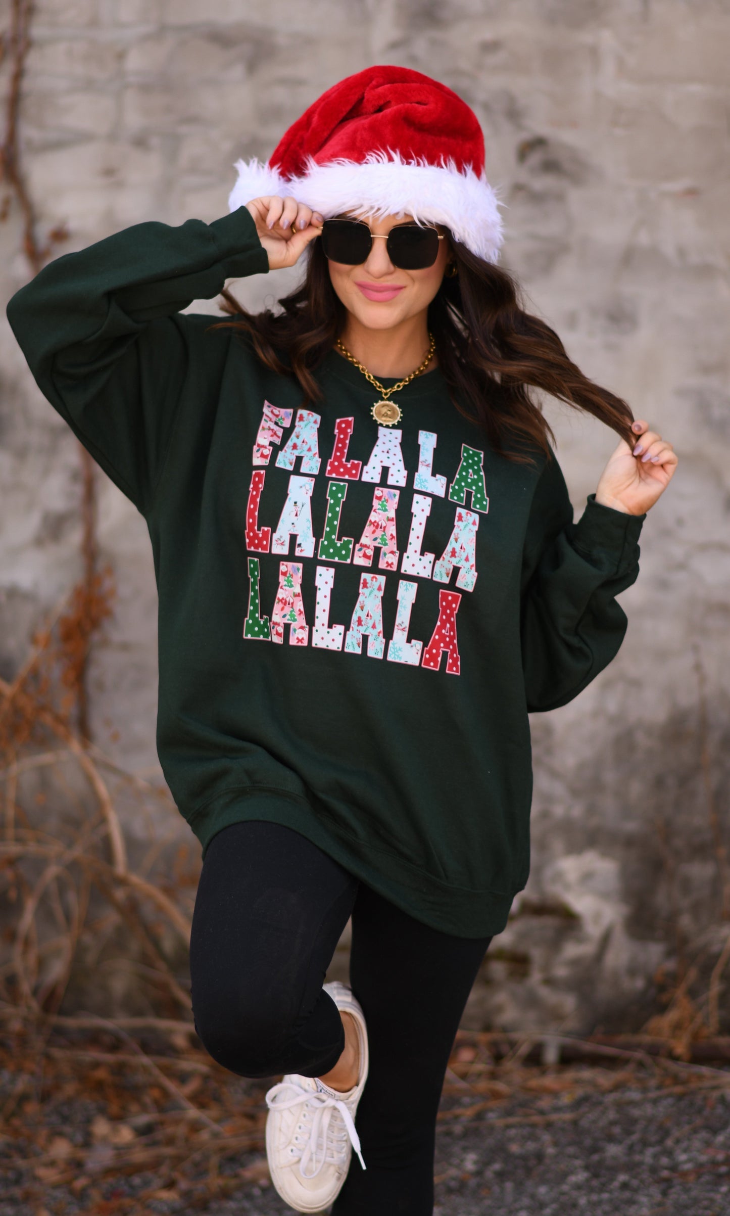 FA LA LA Polka Dots Sweatshirt