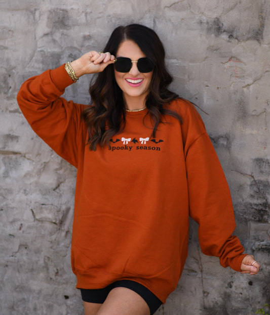 Spooky Season Embroidered Sweatshirt
