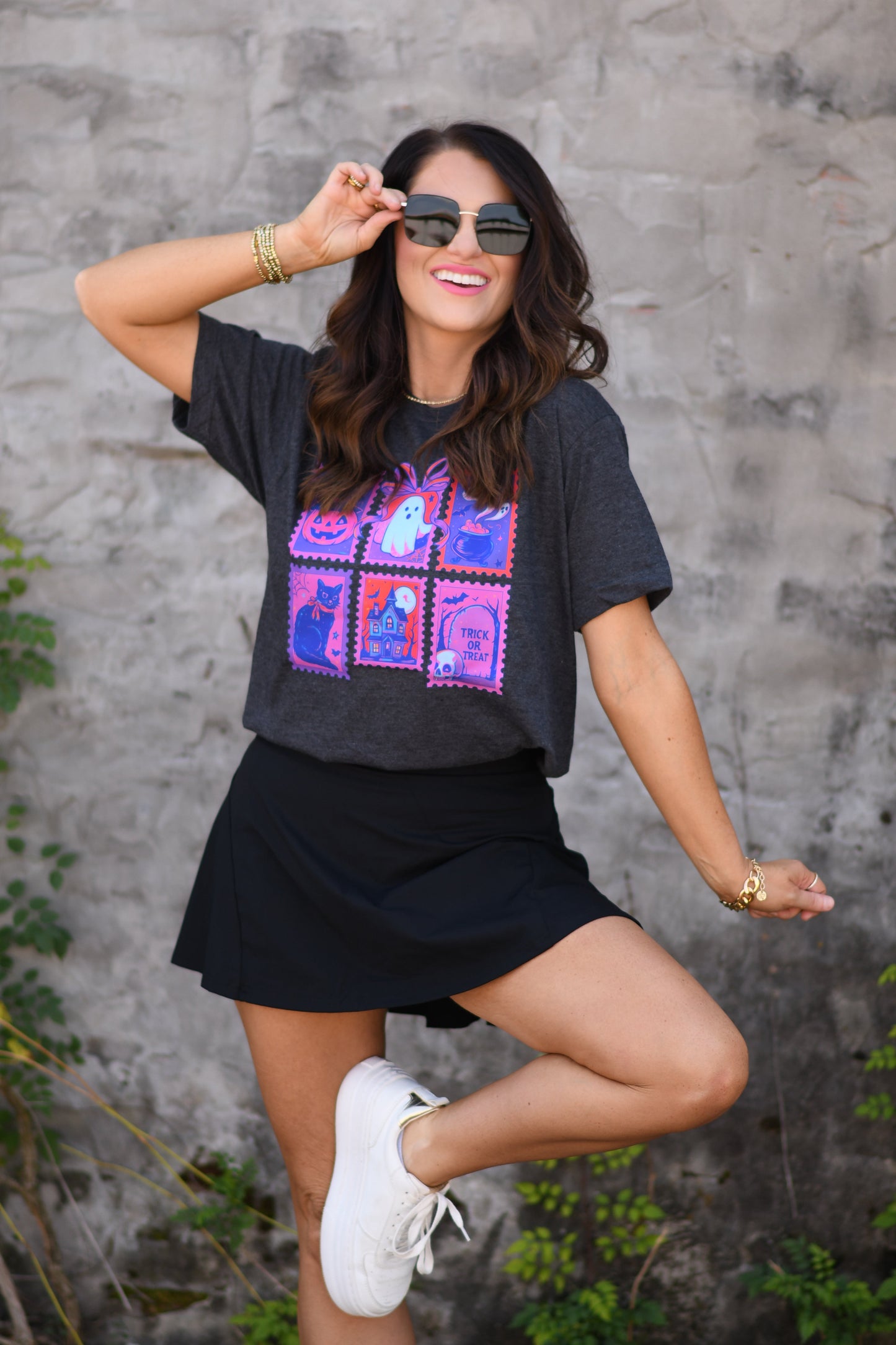Neon Spooky Stamps Tee