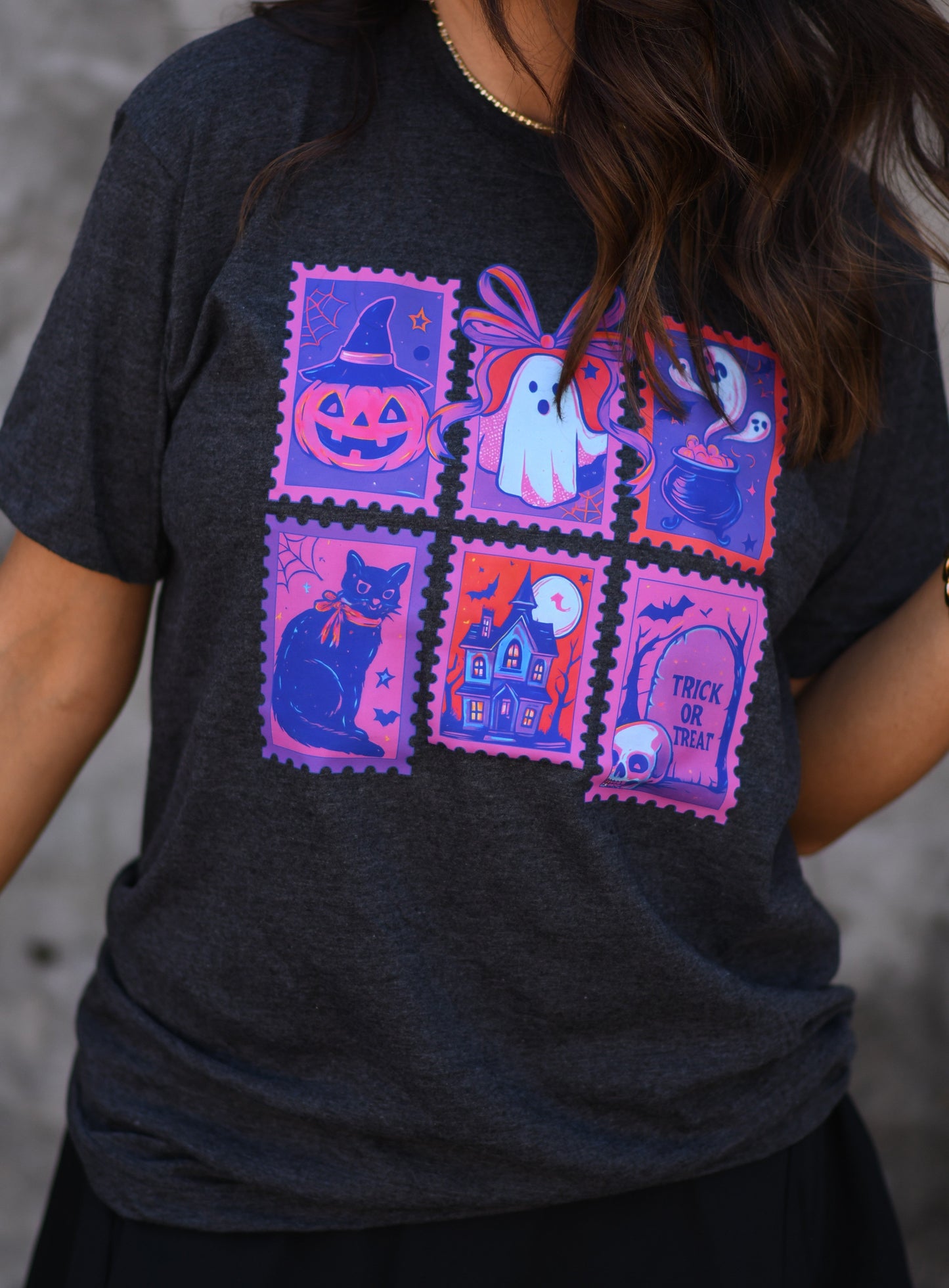 Neon Spooky Stamps Tee