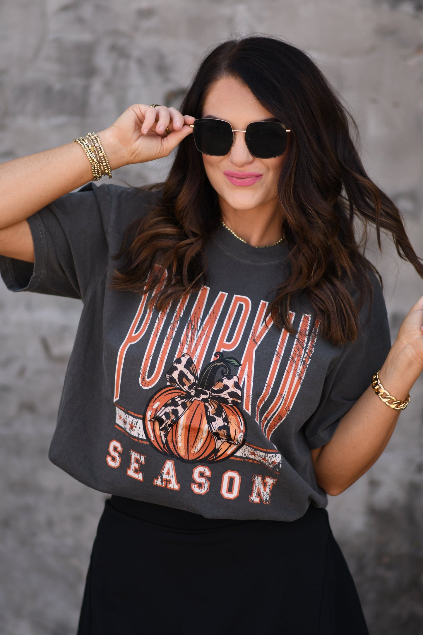 Pumpkin Season Leopard Tee