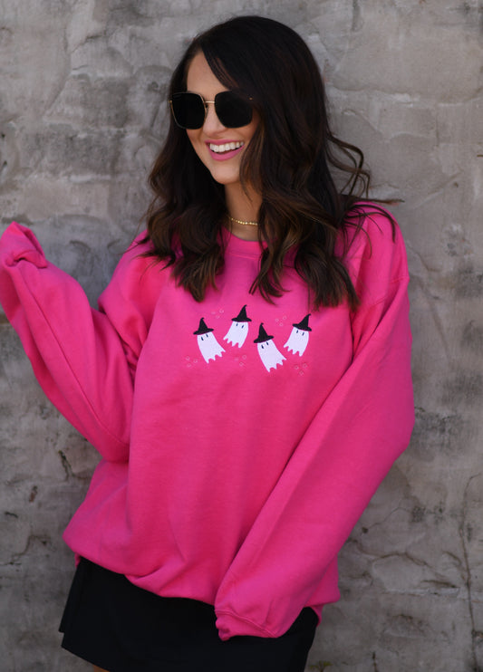 Flying Ghosts Embroidered Sweatshirt