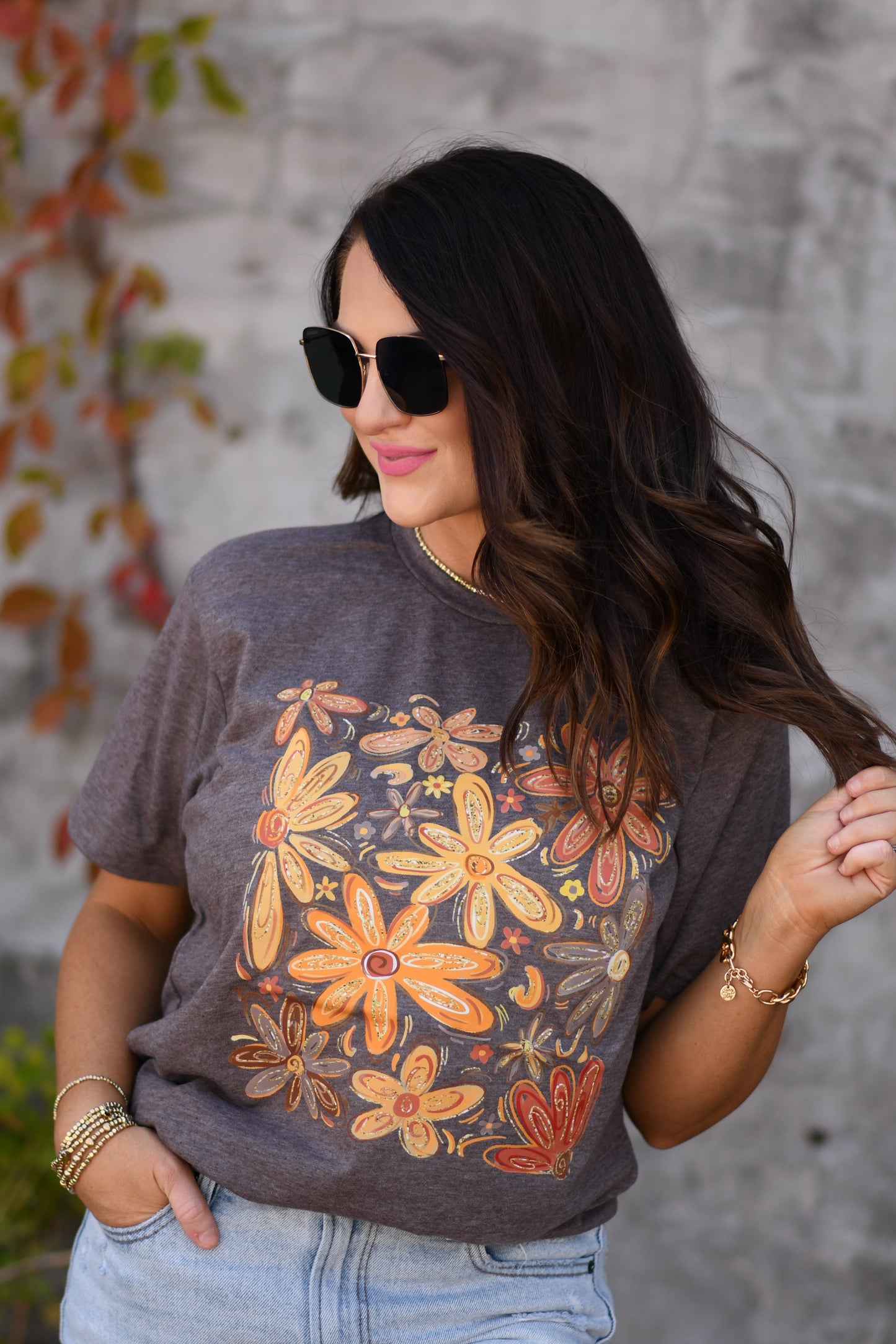 Fall Daisies Tee