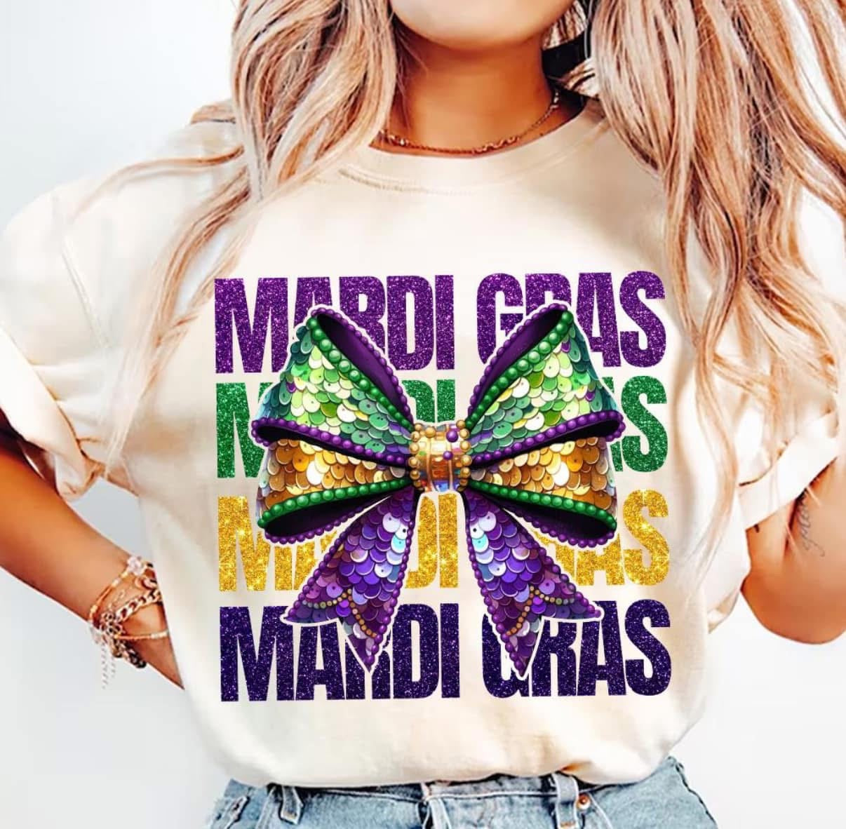 Youth Sublimation Mardi Gras tees - WS