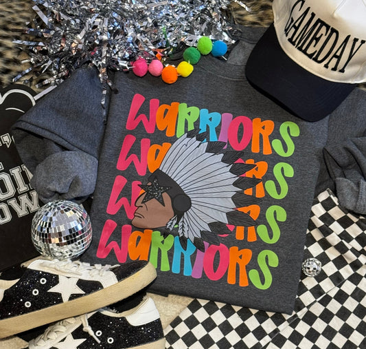 Warriors Neon Mascot Sweatshirt (Copy)