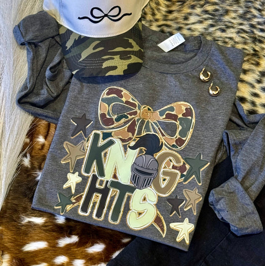 Knights Camo Bow Tee / Long Sleeve