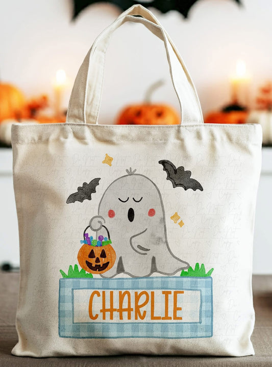 Trick or Treat Personalized Canvas Bags - WS