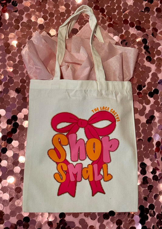 Custom Shop Small Bow Tote Bag