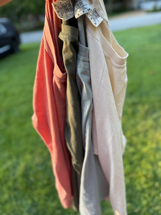 Fall Pocket size puff mono tees- ws