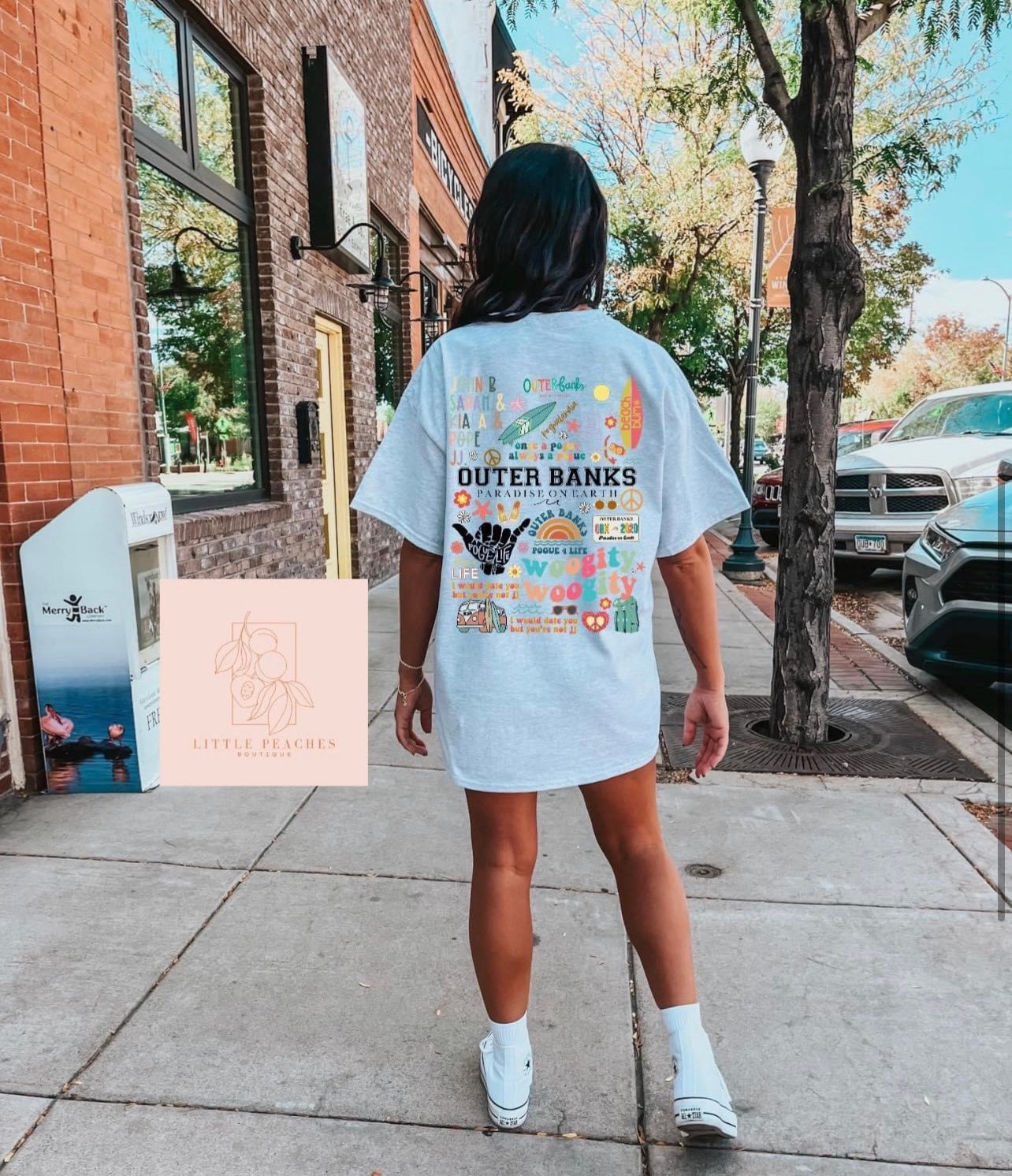 RTS Comfort Colors White Womens OB X Tee