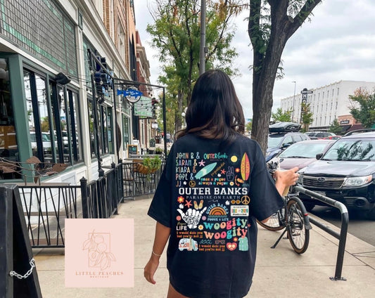 RTS Black Comfort Colors Womens OB X Tee