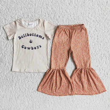 Girls Bellbottoms & Cowboys Flare Set