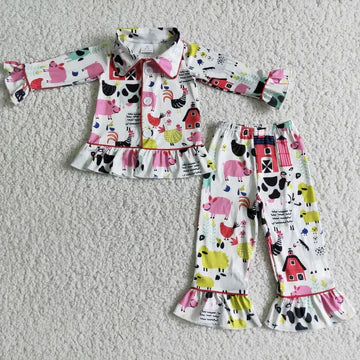 Girls Farm Life Pajamas