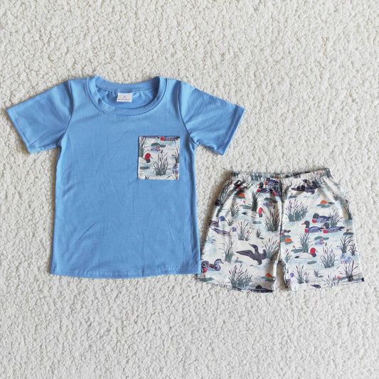 Boys Duck Shorts Set