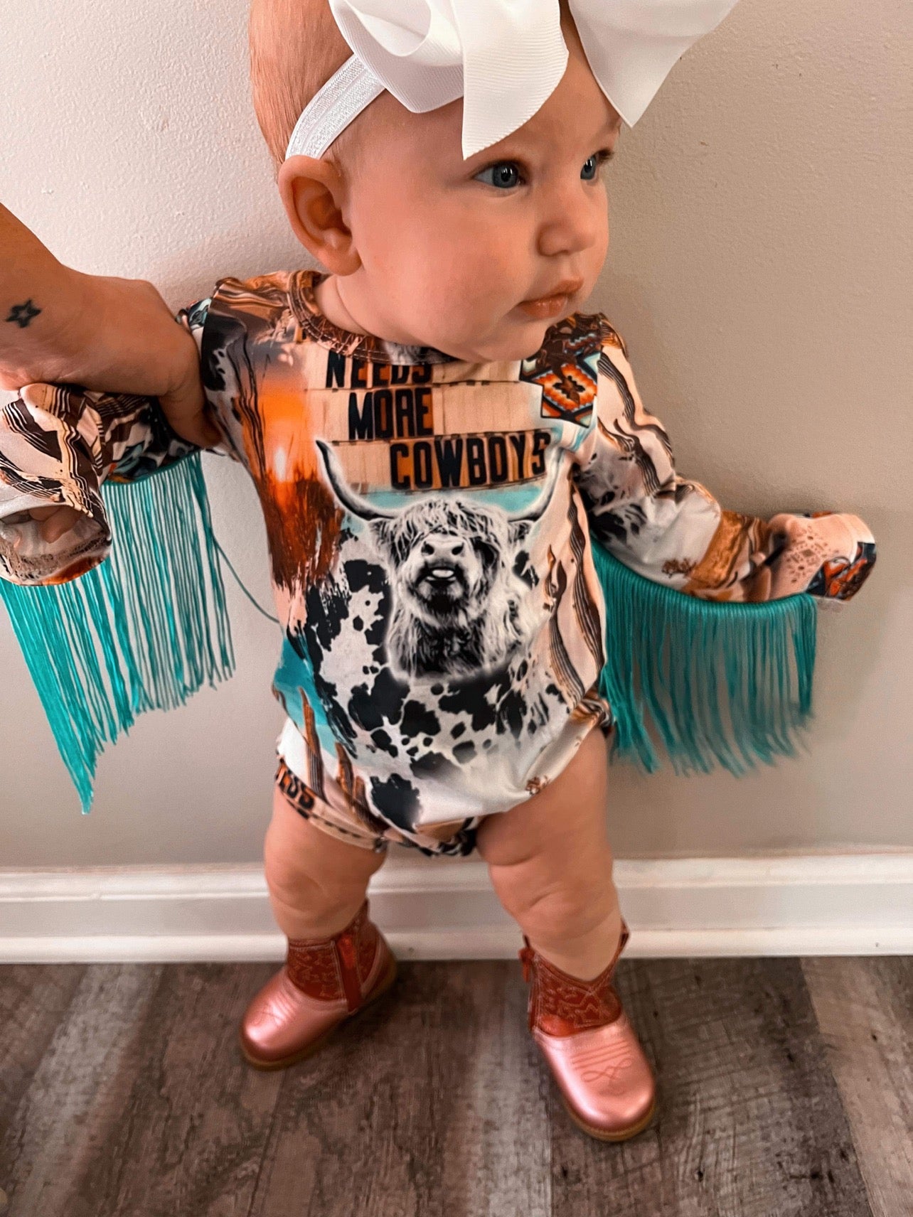 Western Tassel Romper