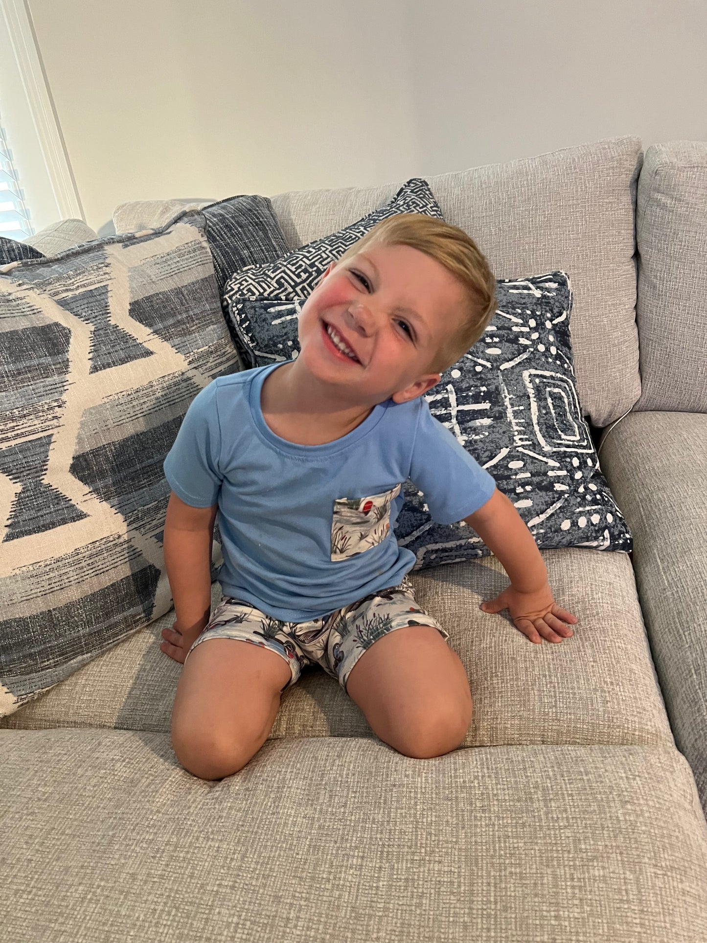 Boys Duck Shorts Set
